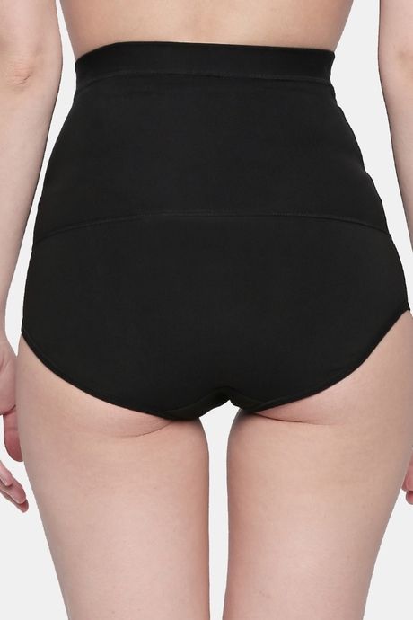 Red Rose Lycra Seamless Shapewear - Black — image 2