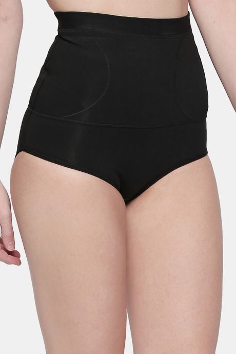 Red Rose Lycra Seamless Shapewear - Black — image 3