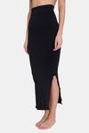 Red Rose Cotton Infused Medium Control Flared Saree Shapewear - Black — thumbnail 3