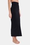 Red Rose Cotton Infused Medium Control Flared Saree Shapewear - Black — thumbnail 4