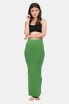 Red Rose Cotton Infused Medium Control Flared Saree Shapewear - Green — thumbnail 5