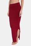 Red Rose Cotton Infused Medium Control Flared Saree Shapewear - Maroon — thumbnail 3