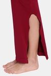 Red Rose Cotton Infused Medium Control Flared Saree Shapewear - Maroon — thumbnail 6