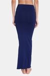 Red Rose Cotton Infused Medium Control Flared Saree Shapewear - Navy — thumbnail 2