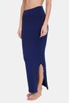 Red Rose Cotton Infused Medium Control Flared Saree Shapewear - Navy — thumbnail 3
