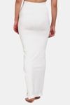 Red Rose Cotton Infused Medium Control Flared Saree Shapewear - White — thumbnail 2