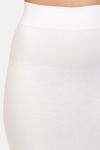 Red Rose Cotton Infused Medium Control Flared Saree Shapewear - White — thumbnail 6