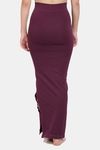 Red Rose Cotton Infused Medium Control Flared Saree Shapewear - Wine — thumbnail 2