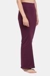 Red Rose Cotton Infused Medium Control Flared Saree Shapewear - Wine — thumbnail 4