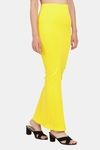 Red Rose Cotton Infused Medium Control Flared Saree Shapewear - Yellow — thumbnail 4
