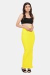 Red Rose Cotton Infused Medium Control Flared Saree Shapewear - Yellow — thumbnail 5