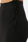Red Rose Cotton Infused Medium Control Flared Saree Shapewear - Black — thumbnail 5