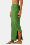 Red Rose Cotton Infused Medium Control Flared Saree Shapewear - Green — thumbnail 3