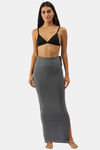 Red Rose Cotton Infused Medium Control Flared Saree Shapewear - Grey — thumbnail 4