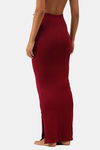 Red Rose Cotton Infused Medium Control Flared Saree Shapewear - Maroon — thumbnail 2