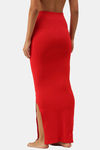 Red Rose Cotton Infused Medium Control Flared Saree Shapewear - Red — thumbnail 2