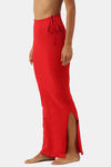 Red Rose Cotton Infused Medium Control Flared Saree Shapewear - Red — thumbnail 3