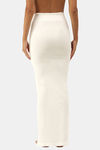 Red Rose Cotton Infused Medium Control Flared Saree Shapewear - White — thumbnail 2