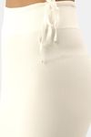 Red Rose Cotton Infused Medium Control Flared Saree Shapewear - White — thumbnail 5