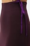 Red Rose Cotton Infused Medium Control Flared Saree Shapewear - Wine — thumbnail 5