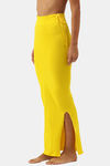 Red Rose Cotton Infused Medium Control Flared Saree Shapewear - Yellow — thumbnail 3
