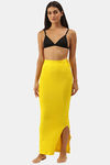 Red Rose Cotton Infused Medium Control Flared Saree Shapewear - Yellow — thumbnail 4