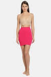 Red Rose Cotton Infused Medium Control Short Length Skirt - Pink — thumbnail 5