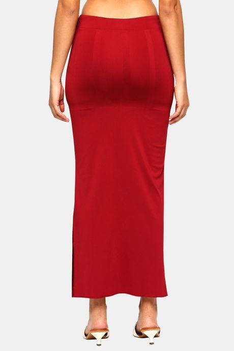 Red Rose Flared Saree Shapewear - Maroon — image 4