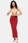 Red Rose Flared Saree Shapewear - Maroon — thumbnail 5
