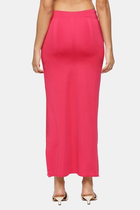 Red Rose Flared Saree Shapewear - Pink — image 4