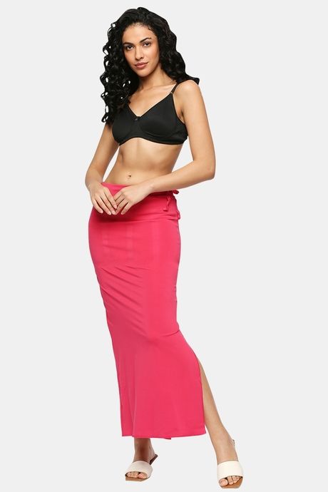 Red Rose Flared Saree Shapewear - Pink — image 5