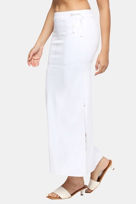 Red Rose Flared Saree Shapewear - White — image 2