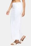 Red Rose Flared Saree Shapewear - White — thumbnail 2