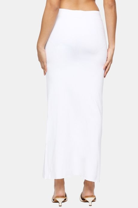 Red Rose Flared Saree Shapewear - White — image 4