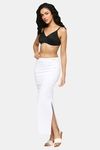 Red Rose Flared Saree Shapewear - White — thumbnail 5