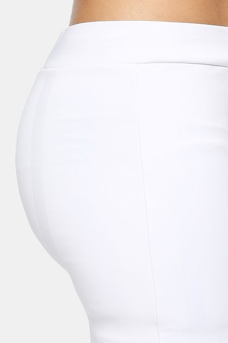 Red Rose Flared Saree Shapewear - White — image 6