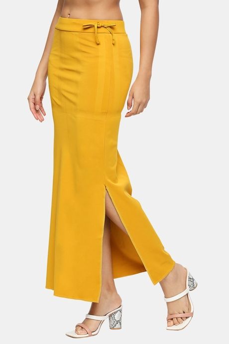 Red Rose Flared Saree Shapewear - Yellow — image 2