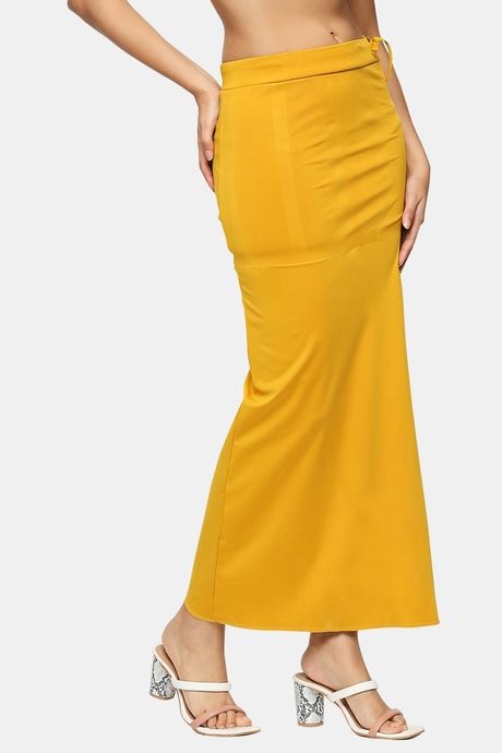 Red Rose Flared Saree Shapewear - Yellow — image 3