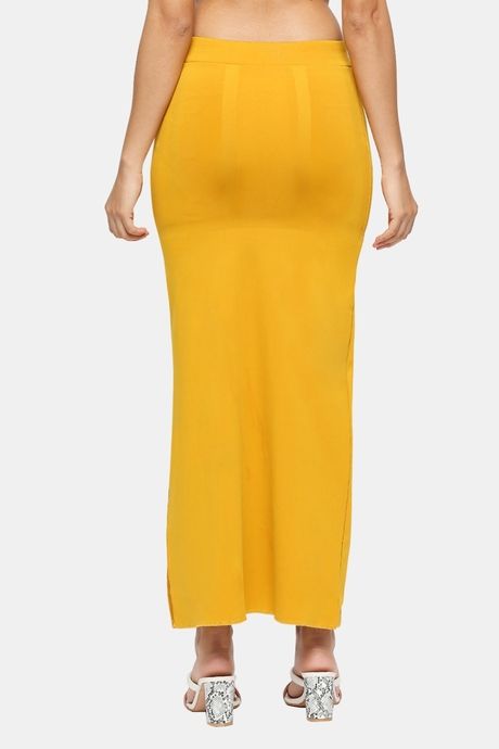 Red Rose Flared Saree Shapewear - Yellow — image 4