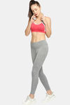 Red Rose Medium Impact Sports Bra With Removable Padding - Pink — thumbnail 5