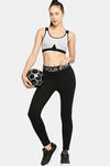 Red Rose Medium Impact Sports Bra With Removable Padding - Grey — thumbnail 5