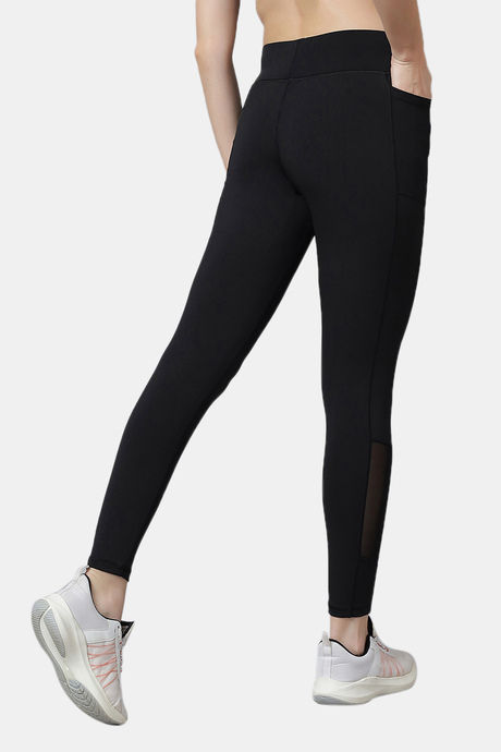 Red Rose Moisture Wicking Legging - Black — image 3