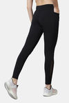 Red Rose Moisture Wicking Legging - Black — thumbnail 3