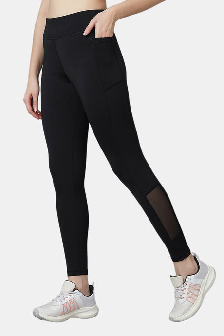 Red Rose Moisture Wicking Legging - Black — image 4