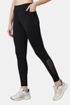 Red Rose Moisture Wicking Legging - Black — thumbnail 4