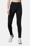 Red Rose Moisture Wicking Legging - Black — thumbnail 1