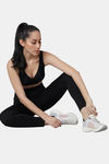 Red Rose Moisture Wicking Legging - Black — thumbnail 2