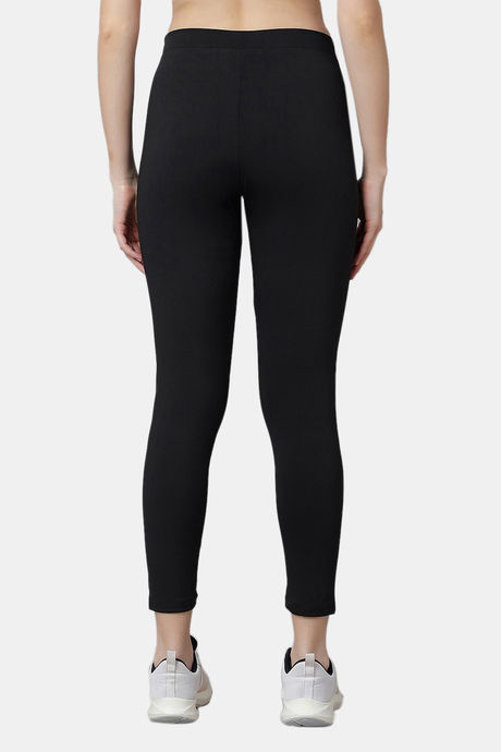 Red Rose Moisture Wicking Legging - Black — image 3