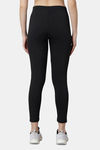 Red Rose Moisture Wicking Legging - Black — thumbnail 3