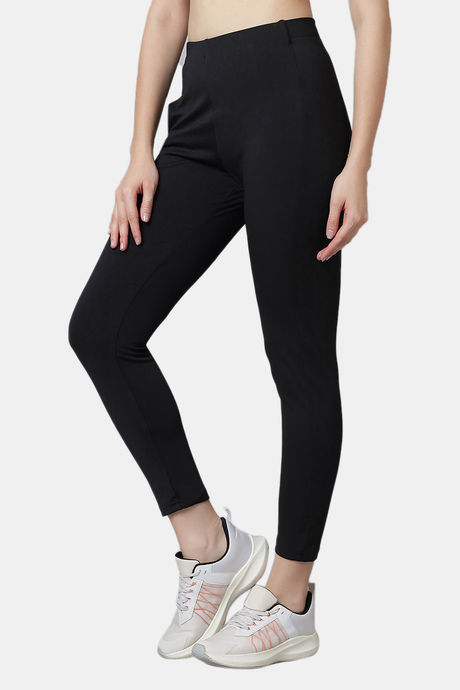 Red Rose Moisture Wicking Legging - Black — image 4